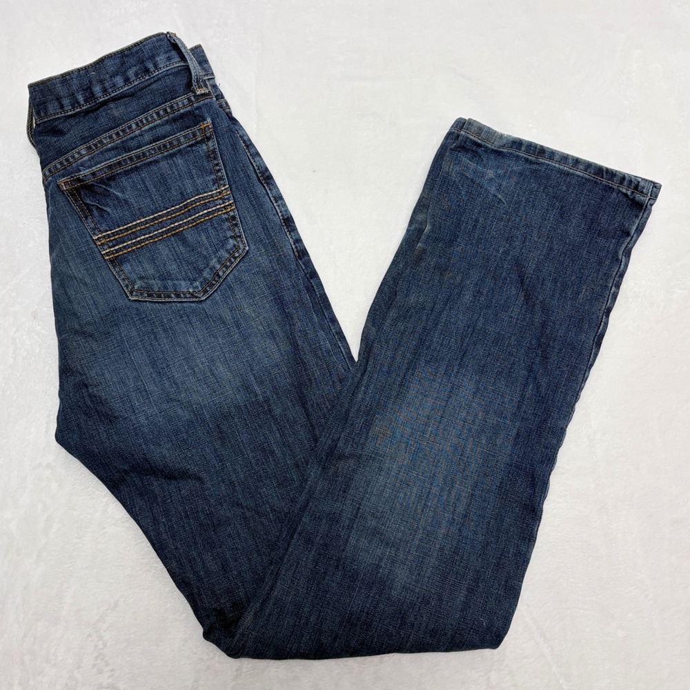 Cinch Silver Label Western Cowboy Slim Straight Dark Wash Jeans Sz 30x36